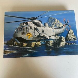 Helicopter Model Kit with Ocean Scene